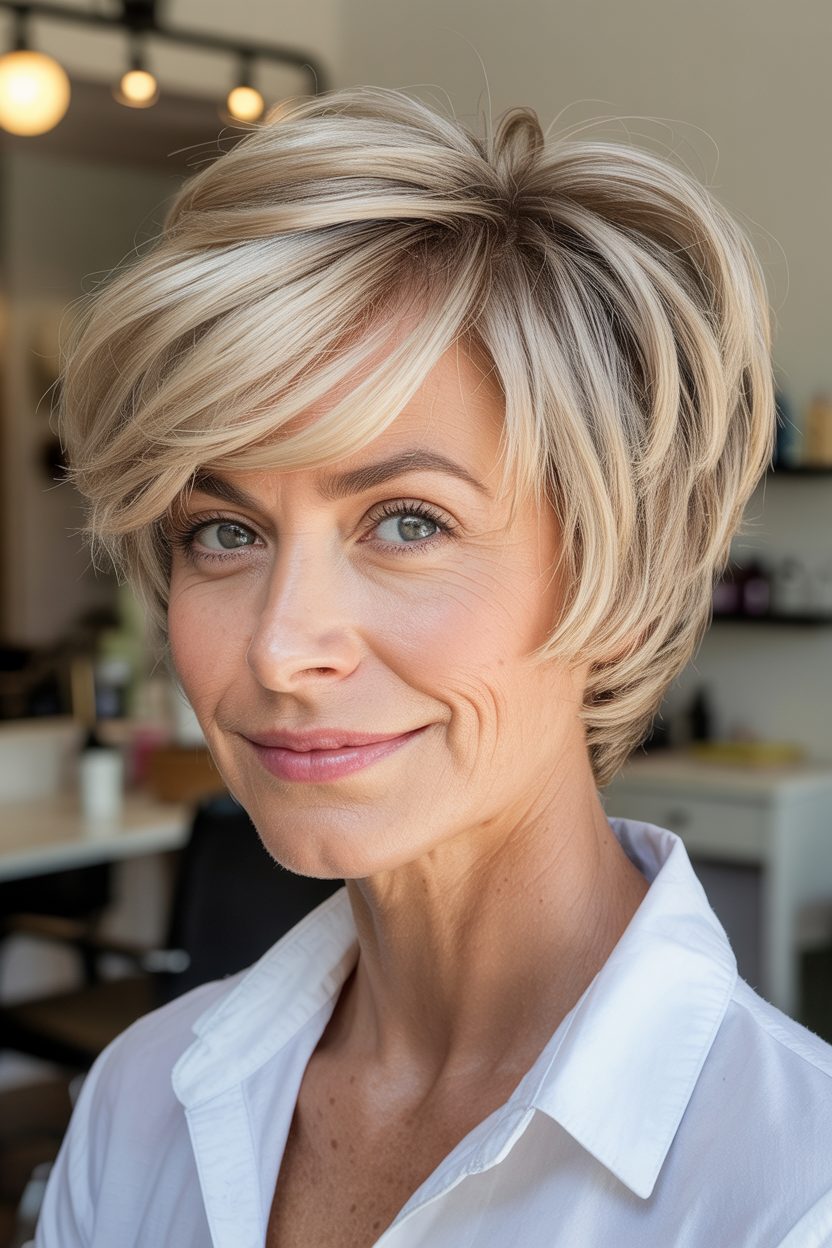 25 choppy bob hairstyles for over 60 That Feel Fresh and Youthful - image 1