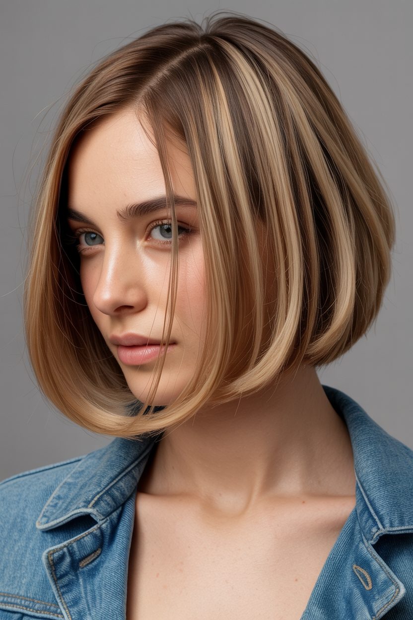 23 Short bob hairstyles for thin fine hair with a round face That Look Flattering - image 4